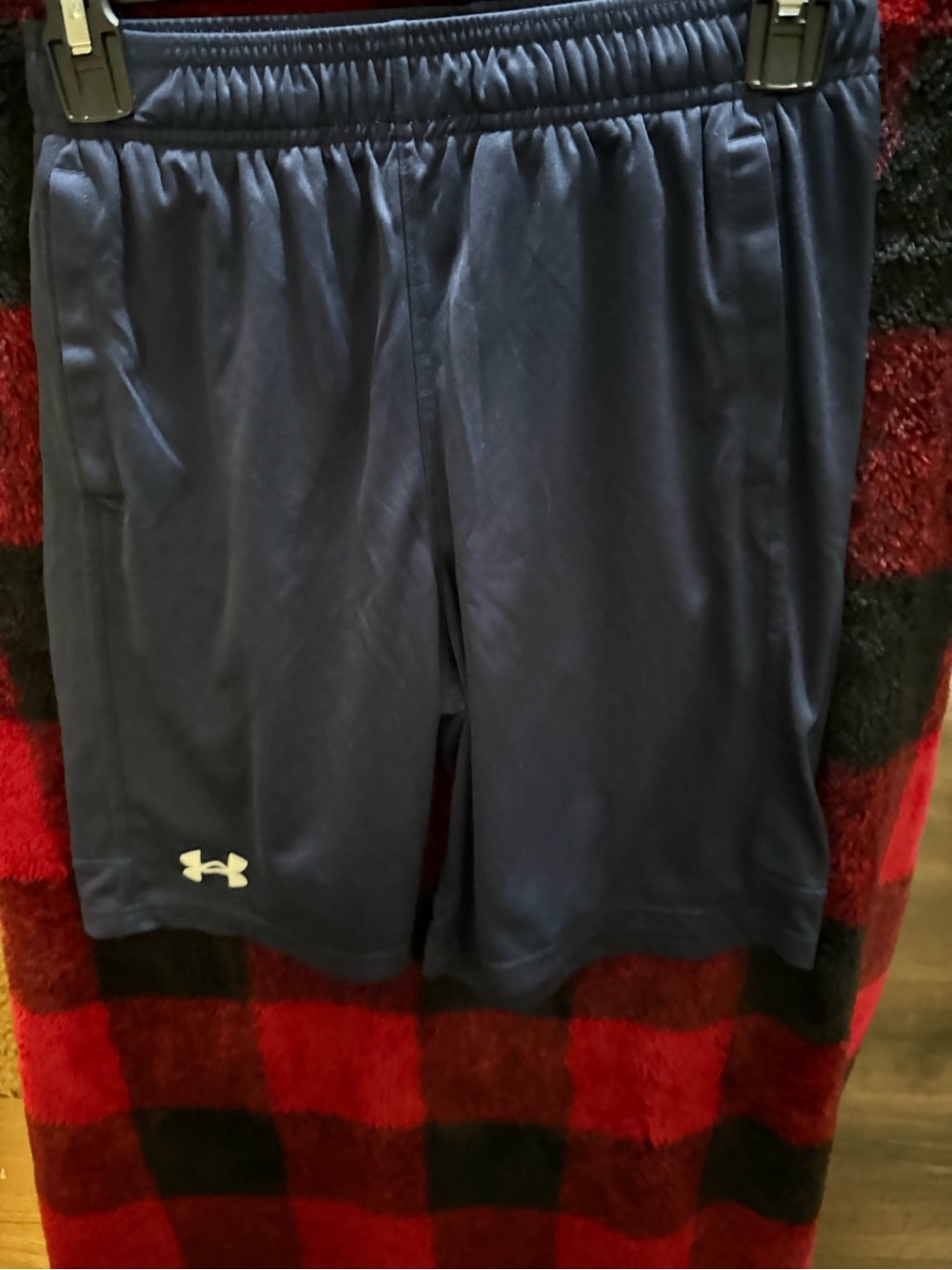 Under Armour Navy Blue Boys' Athletic Shorts with Logo
